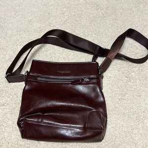 Ladies dark brown handbag